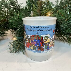 Heidelberg 2012 Christmas Market Weihnachtsmarkt Glühwein Mug Holiday 8 Oz